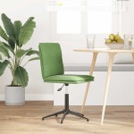 vidaXL Scaun de bucătărie, verde deschis, catifea vidaXL Scaun de bucătărie, verde deschis, catifea