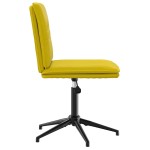 vidaXL Scaun de sufragerie, galben, catifea