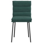 vidaXL Scaune de sufragerie, 2 buc., verde închis, catifea vidaXL Scaune de sufragerie, 2 buc., verde închis, catifea