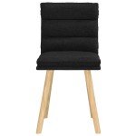 vidaXL Scaune de bucătărie, 2 buc. negru, textil vidaXL Scaune de bucătărie, 2 buc. negru, textil