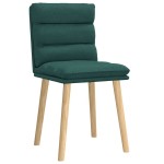 vidaXL Scaune de bucătărie, 2 buc., verde închis, material textil vidaXL Scaune de bucătărie, 2 buc., verde închis, material textil