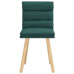 vidaXL Scaune de bucătărie, 2 buc., verde închis, material textil vidaXL Scaune de bucătărie, 2 buc., verde închis, material textil