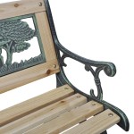 vidaXL Bancă de grădină pentru copii, 84 cm, lemn