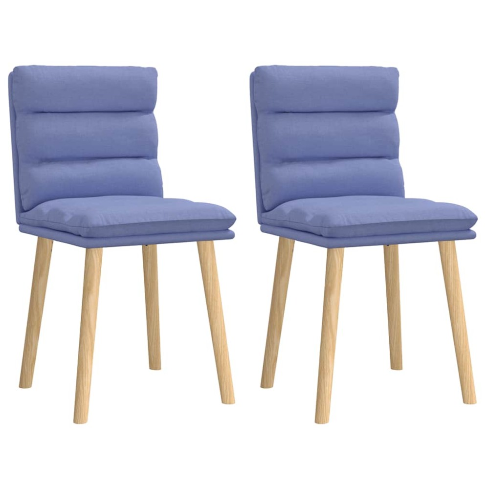 vidaXL Scaune de sufragerie 2 buc țesătură Jeans Blue
