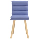 vidaXL Scaune de sufragerie 2 buc țesătură Jeans Blue vidaXL Scaune de sufragerie 2 buc țesătură Jeans Blue