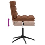 vidaXL Scaun de bucătărie, maro, piele ecologică vidaXL Scaun de bucătărie, maro, piele ecologică