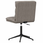 vidaXL Scaun de bucătărie, gri, piele ecologică