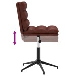 vidaXL Scaun de sufragerie din piele artificială maro strălucitor vidaXL Scaun de sufragerie din piele artificială maro strălucitor