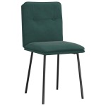 vidaXL Scaune de sufragerie, 2 buc., verde închis, catifea vidaXL Scaune de sufragerie, 2 buc., verde închis, catifea