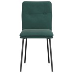 vidaXL Scaune de sufragerie, 2 buc., verde închis, catifea vidaXL Scaune de sufragerie, 2 buc., verde închis, catifea
