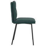 vidaXL Scaune de sufragerie, 2 buc., verde închis, catifea vidaXL Scaune de sufragerie, 2 buc., verde închis, catifea