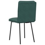 vidaXL Scaune de sufragerie, 2 buc., verde închis, catifea vidaXL Scaune de sufragerie, 2 buc., verde închis, catifea