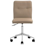 vidaXL Scaun de sufragerie din piele artificială Cappuccino