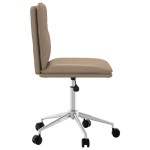 vidaXL Scaun de sufragerie din piele artificială Cappuccino