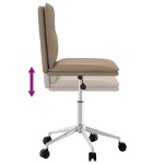vidaXL Scaun de sufragerie din piele artificială Cappuccino