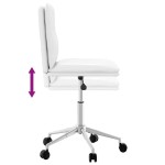 vidaXL Scaun de bucătărie, alb, piele ecologică vidaXL Scaun de bucătărie, alb, piele ecologică