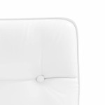 vidaXL Scaun de bucătărie, alb, piele ecologică vidaXL Scaun de bucătărie, alb, piele ecologică