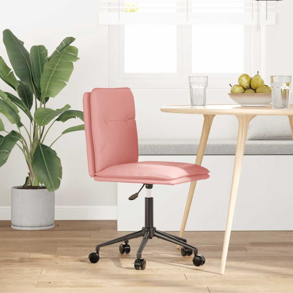 vidaXL Scaun de sufragerie din piele artificială roz