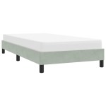 vidaXL Cadru de pat fără saltea, gri deschis, 90x210 cm, catifea