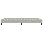 vidaXL Cadru de pat fără saltea, gri deschis, 90x210 cm, catifea