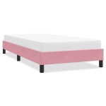 vidaXL Cadru de pat fără saltea roz 90x210 cm catifea vidaXL Cadru de pat fără saltea roz 90x210 cm catifea
