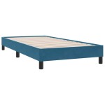 vidaXL Cadru de pat fără saltea, albastru închis, 100x210 cm, catifea