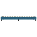 vidaXL Cadru de pat fără saltea, albastru închis, 100x210 cm, catifea
