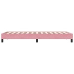 vidaXL Cadru de pat fără saltea roz 100x210 cm catifea vidaXL Cadru de pat fără saltea roz 100x210 cm catifea