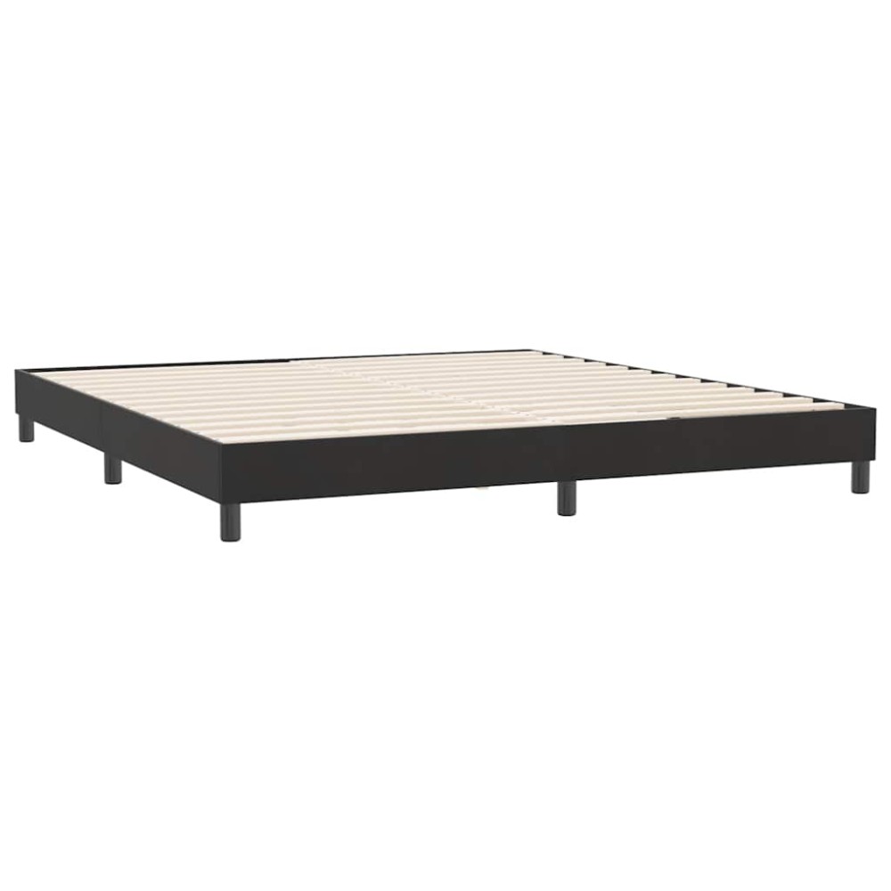 vidaXL Cadru de pat fără saltea neagră 180x210 cm catifea