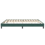 vidaXL Cadru de pat fără saltea, verde închis, 200x210 cm, catifea vidaXL Cadru de pat fără saltea, verde închis, 200x210 cm, catifea