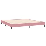 vidaXL Cadru de pat fără saltea roz 200x210 cm catifea vidaXL Cadru de pat fără saltea roz 200x210 cm catifea