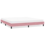 vidaXL Cadru de pat fără saltea roz 200x210 cm catifea vidaXL Cadru de pat fără saltea roz 200x210 cm catifea