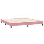 vidaXL Cadru de pat fără saltea roz 200x210 cm catifea vidaXL Cadru de pat fără saltea roz 200x210 cm catifea