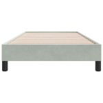 vidaXL Cadru de pat fără saltea, gri deschis, 80x220 cm, catifea