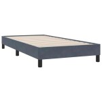vidaXL Cadru de pat fără saltea Gri închis 80x220 cm catifea