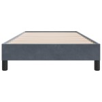 vidaXL Cadru de pat fără saltea Gri închis 80x220 cm catifea