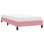 vidaXL Cadru de pat fără saltea roz 80x220 cm catifea vidaXL Cadru de pat fără saltea roz 80x220 cm catifea