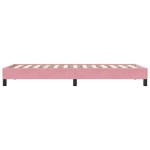 vidaXL Cadru de pat fără saltea roz 80x220 cm catifea vidaXL Cadru de pat fără saltea roz 80x220 cm catifea