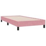 vidaXL Cadru de pat fără saltea roz 80x220 cm catifea vidaXL Cadru de pat fără saltea roz 80x220 cm catifea