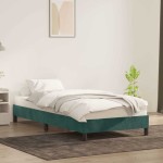 vidaXL Cadru de pat fără saltea verde închis 90x220 cm catifea vidaXL Cadru de pat fără saltea verde închis 90x220 cm catifea