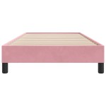 vidaXL Cadru de pat fără saltea roz 90x220 cm catifea vidaXL Cadru de pat fără saltea roz 90x220 cm catifea