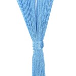 vidaXL Perdele șir 2 buc Albastru deschis 140x250 cm