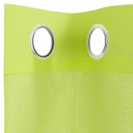 vidaXL Perdele Voile cu Oelii 2 buc Verde măr 140x140 cm vidaXL Perdele Voile cu Oelii 2 buc Verde măr 140x140 cm