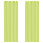 vidaXL Perdele Voile cu Oelii 2 buc Verde măr 140x260 cm vidaXL Perdele Voile cu Oelii 2 buc Verde măr 140x260 cm