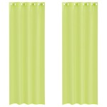 vidaXL Perdele Voile cu Oeje 2 buc Verde măr 140x300 cm vidaXL Perdele Voile cu Oeje 2 buc Verde măr 140x300 cm