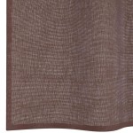 vidaXL Perdele Voile cu Oelii 2 buc Maro 140x260 cm