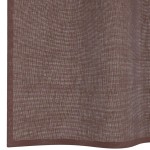 vidaXL Perdele Voile cu Oelii 2 buc Maro 140x300 cm