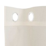 vidaXL Perdele Voile cu Oelii 2 buc Crem 140x175 cm vidaXL Perdele Voile cu Oelii 2 buc Crem 140x175 cm