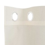 vidaXL Perdele Voile cu Oelii 2 buc Crem 140x225 cm vidaXL Perdele Voile cu Oelii 2 buc Crem 140x225 cm
