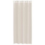 vidaXL Perdele Voile cu Oeli 2 buc Crem 140x245 cm